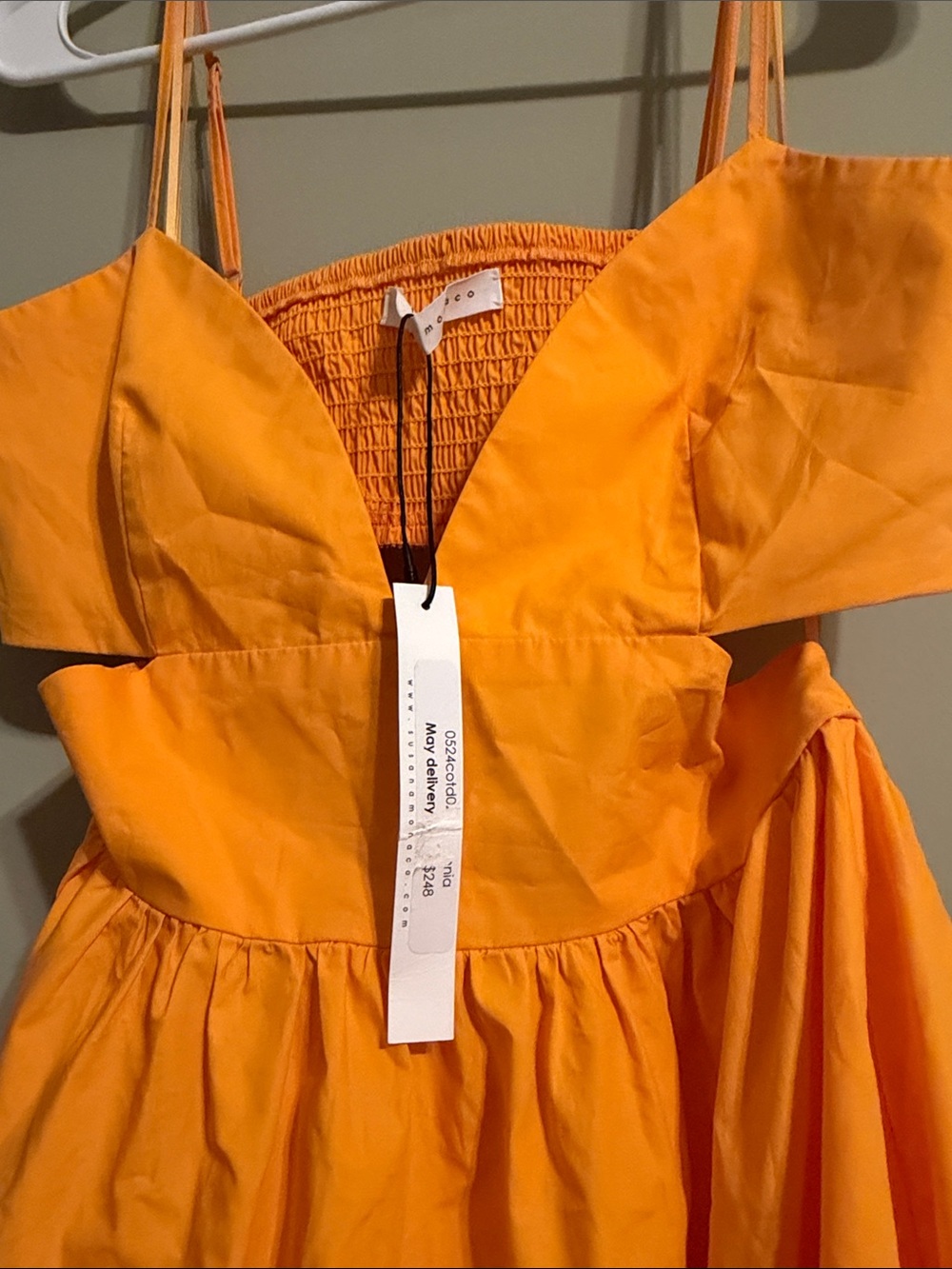 Susana Monaco Poplin cutout open back dress - Picture 4 of 9